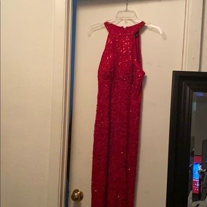 Red prom dress
